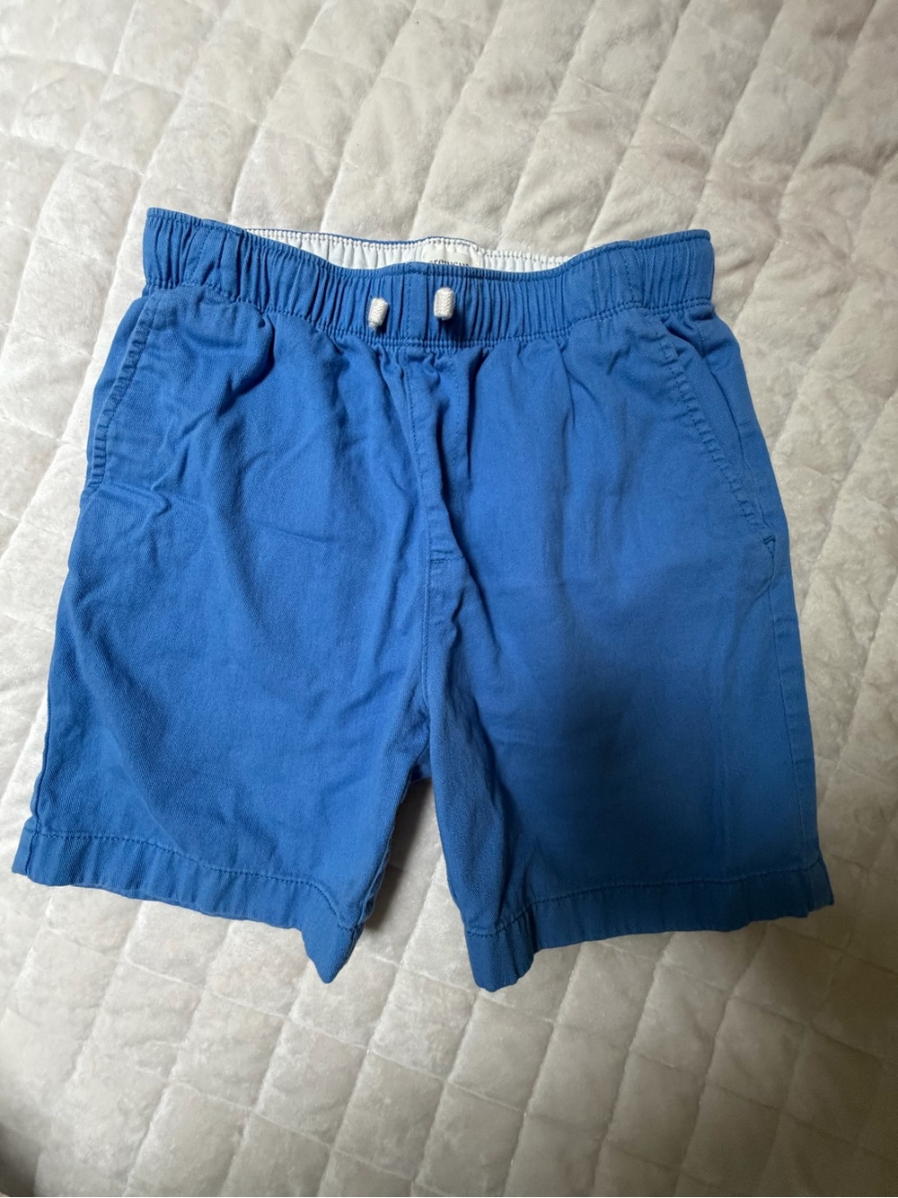 Blue Boys J.Crew Chino Drawstring Shorts